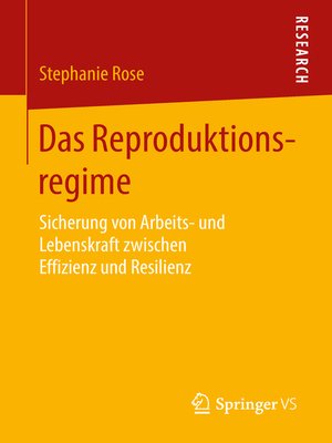 cover image of Das Reproduktionsregime